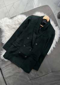 Двубортний Піджак Zara XS темно зелений