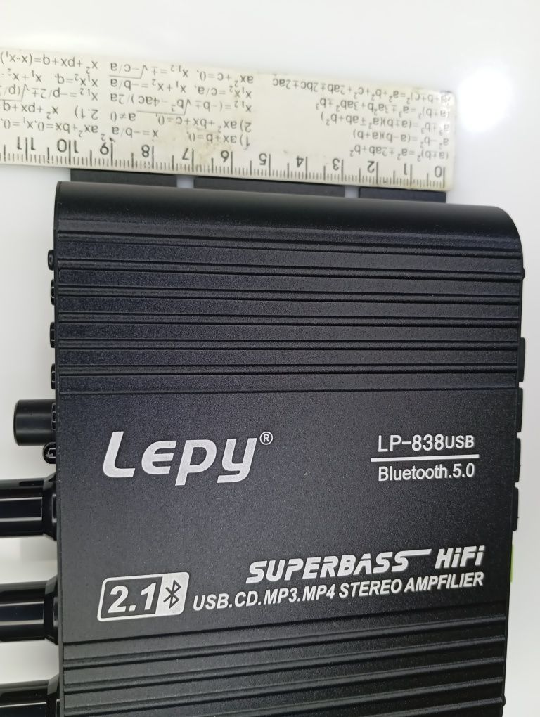 Автомобильный аудио усилитель Lepy LP-838 USB Bluetooth 12 В