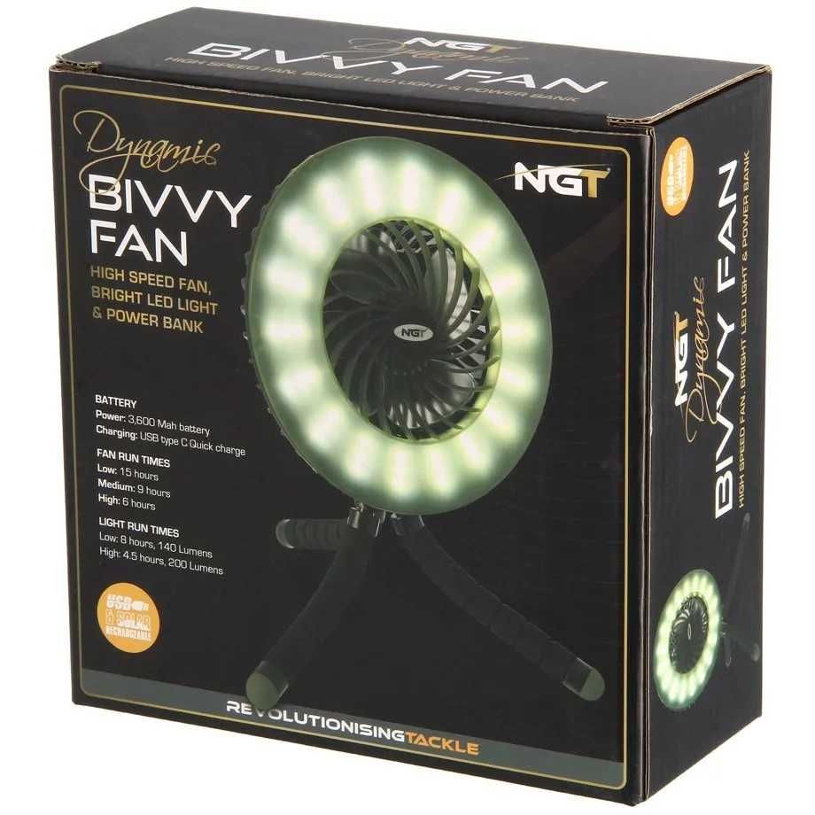 NGT Wentylator do namiotu, na biwak FAN & BIVVY LIGHT