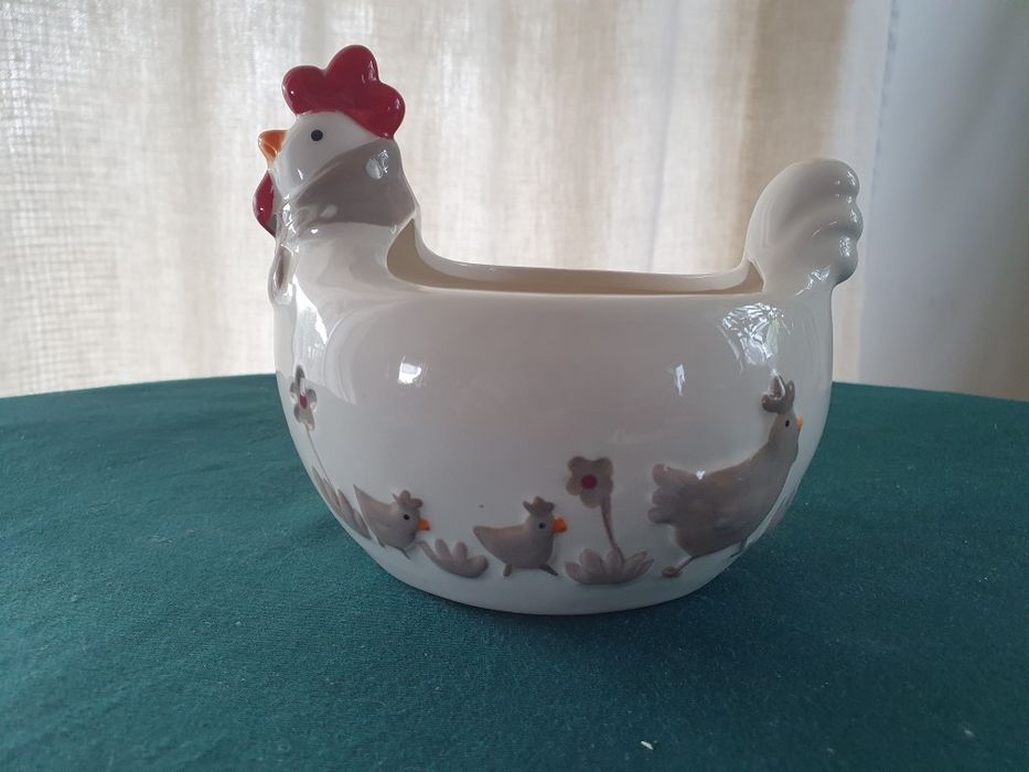 Ceramiczny pojemnik kura