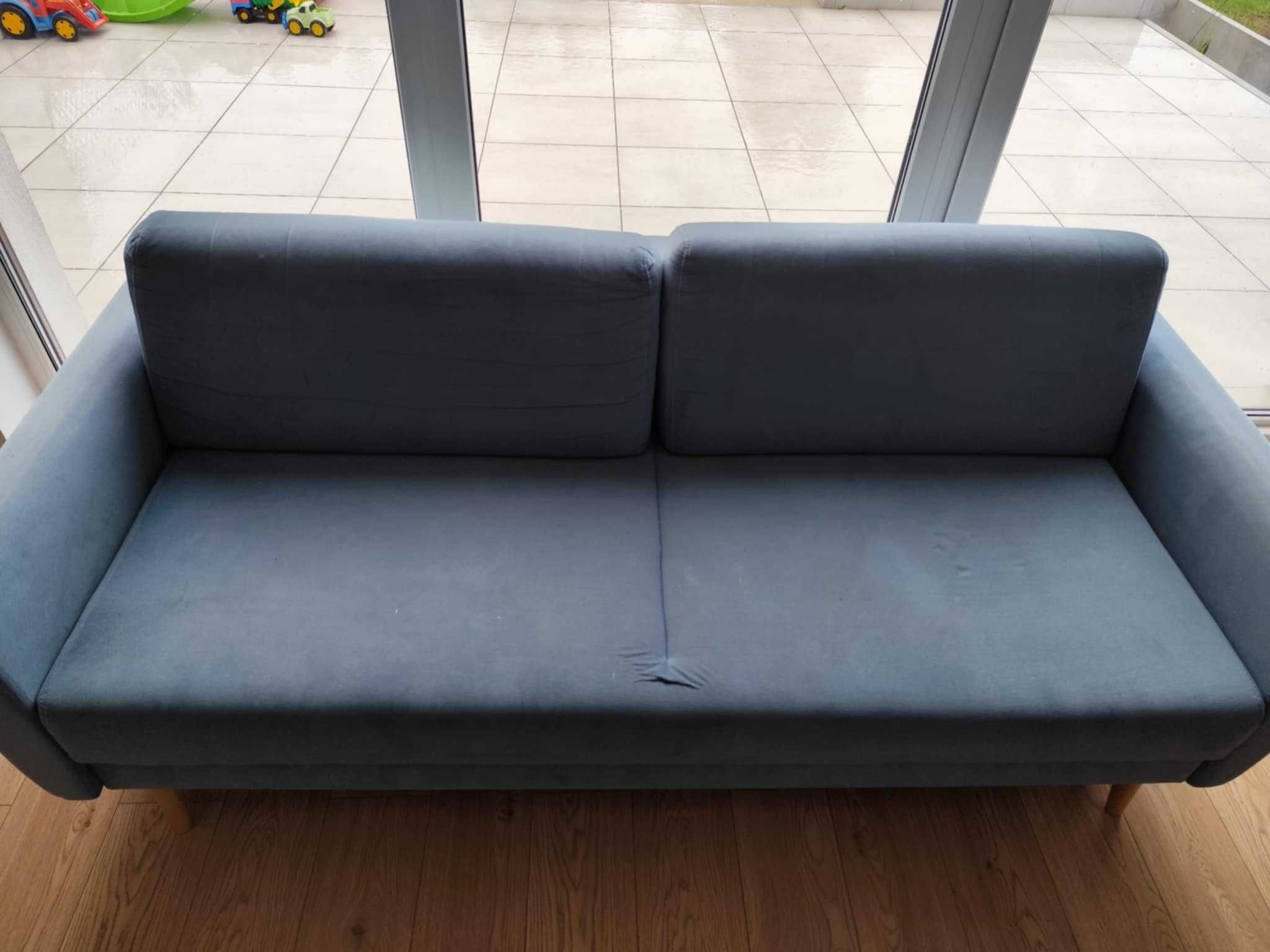 Sofa błękitna AMBER
