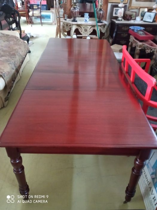 Mesa Jantar Séc XIX Mogno de Cuba
