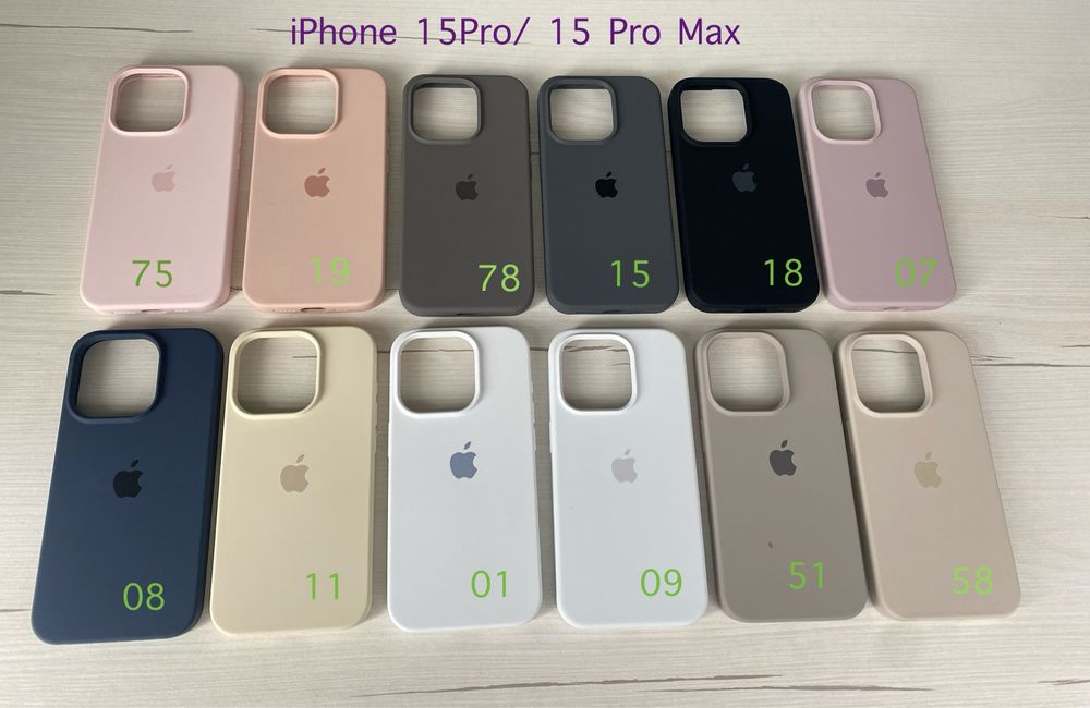 Чехол silicone case iphone 15 Pro 15 Pro Max чохол айфон силіконовий