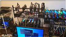 Mining Rigs Várias máquinas a trabalhar em perfeito estado