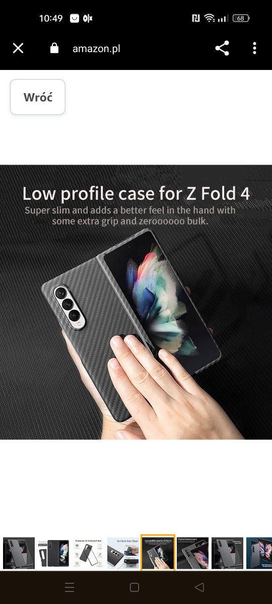 Super cienkie etui do Samsung Galaxy Z Fold 4 5G, pokrowiec ochronny