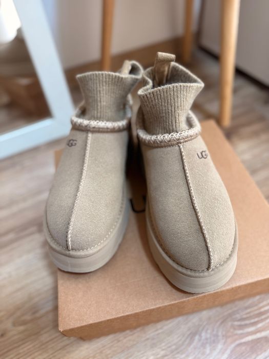 UGG Tasman Platform Sock Beige