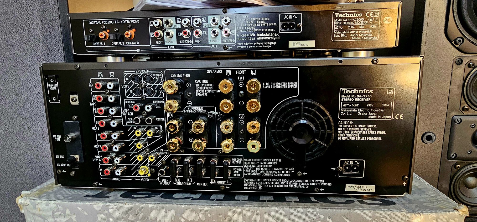 Technics-flagowy zestaw kina domowego SA-TX50, SH-AC500D, 5.2 bdb stan