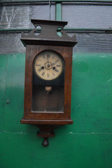 zegar ścienny stary wiszący wahadłowy antyk retro wysokosc 56 cm