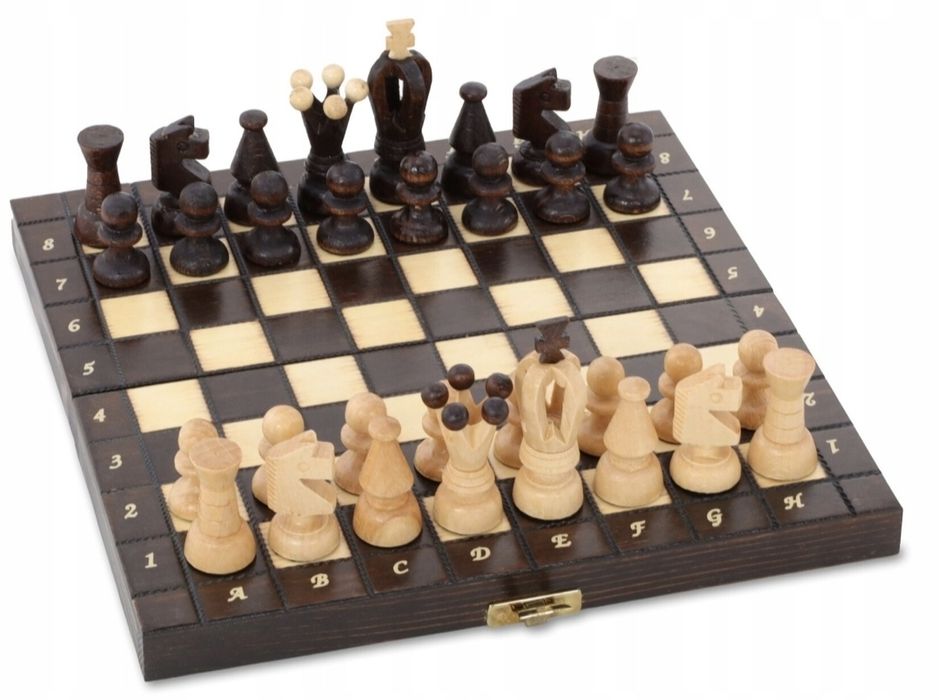 Szachy drewniane krolewskie