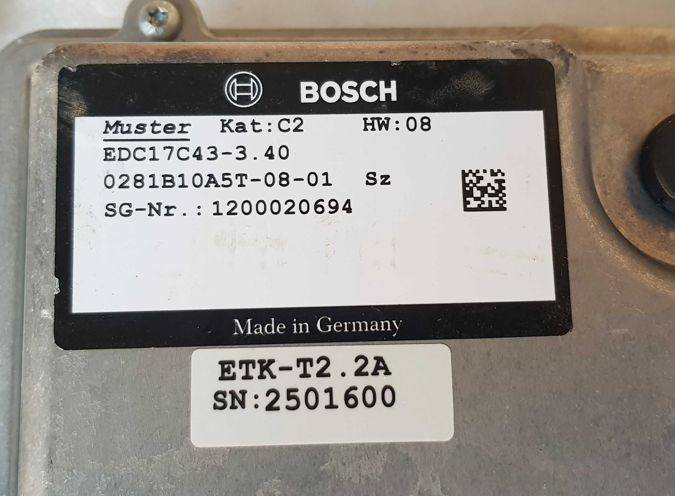 BOSCH Sterownik Moduł EDC17C43-3.40 0281B10A5T-08 NOWY