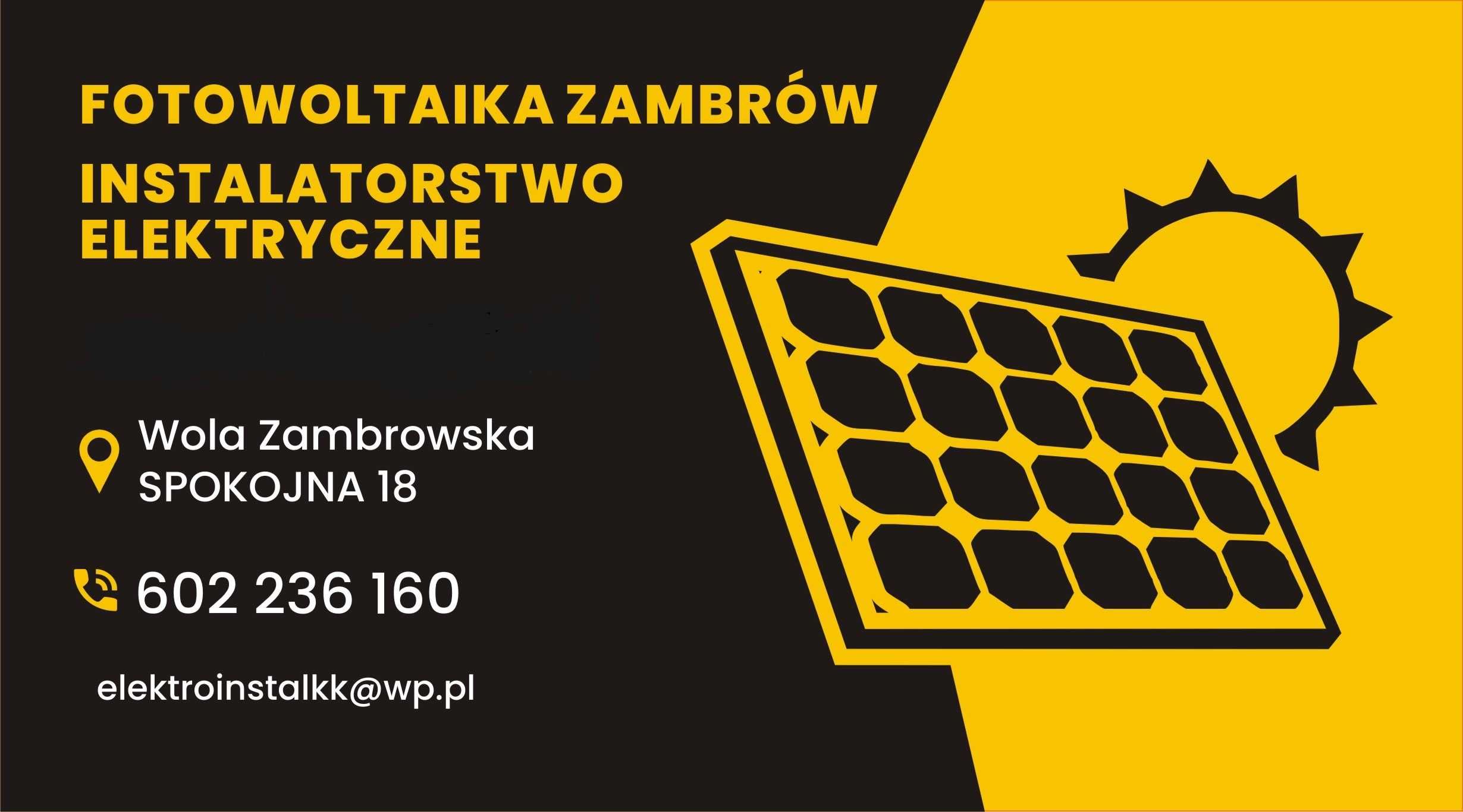 Fotowoltaika montaż ,sprzedaż zestawów ,pomiary. Elektryk serwis