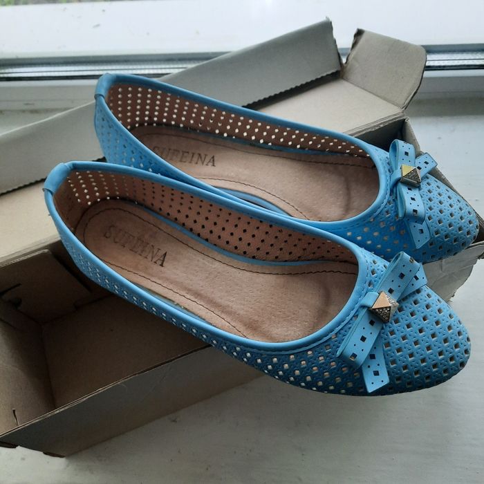 Балетки жіночі шкіряні