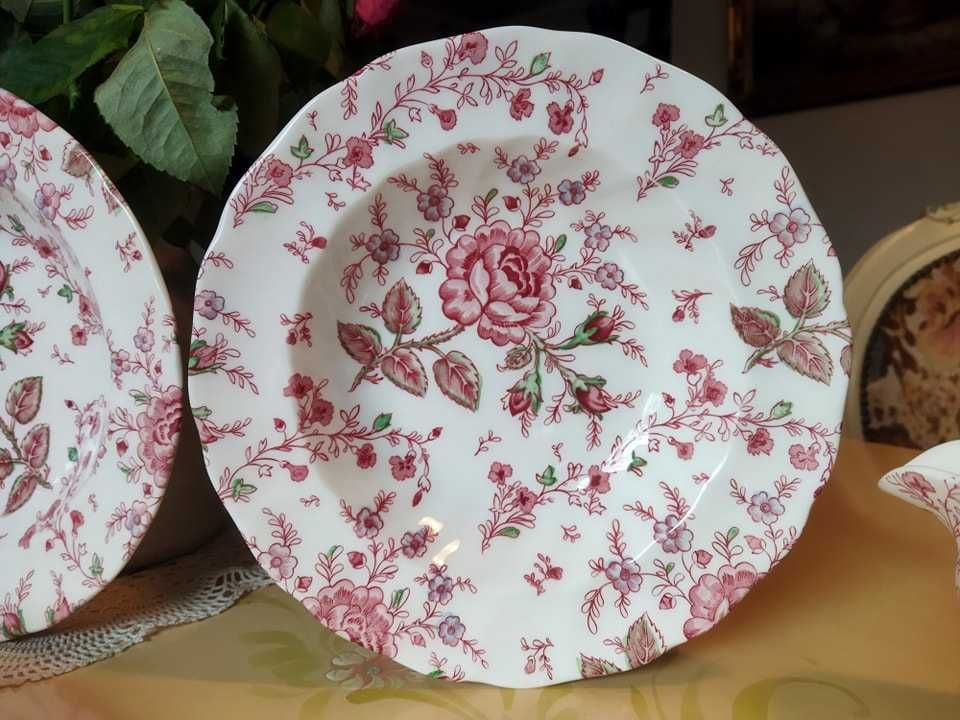 Johnson Brothers Rose Chintz talerz głęboki 22cm