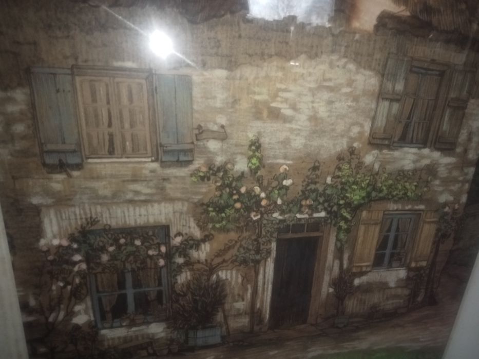 Obraz Gwasz pastel tempera akwarela Henri Dumont 1902r. Secesja. Orygi