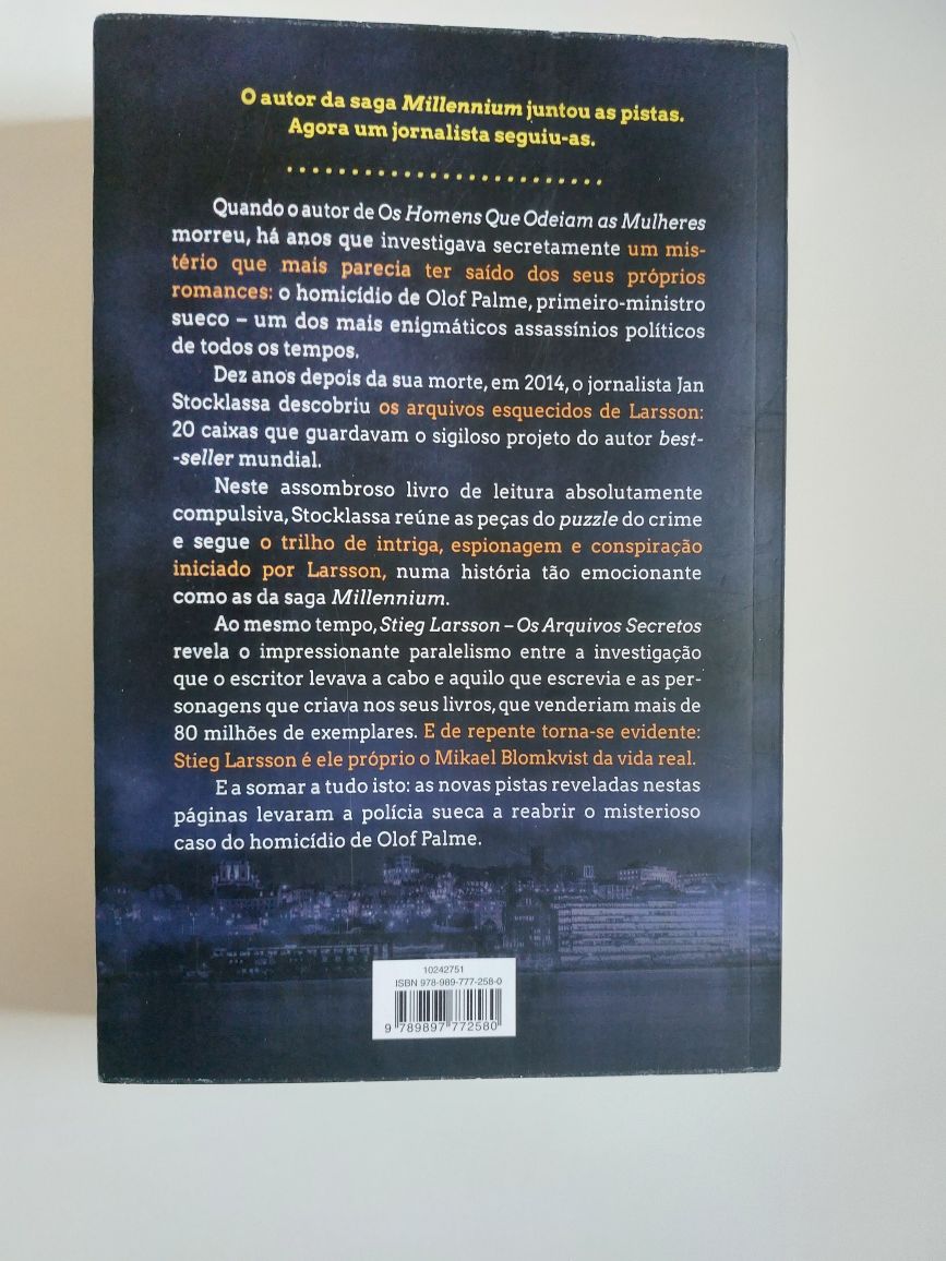 STIEG LARSSON Os Arquivos Secretos