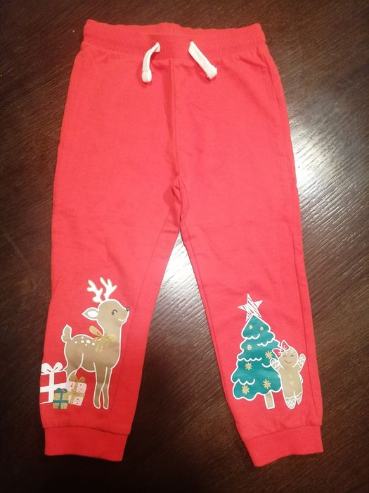 Spodnie dresowe czerwone r. 98