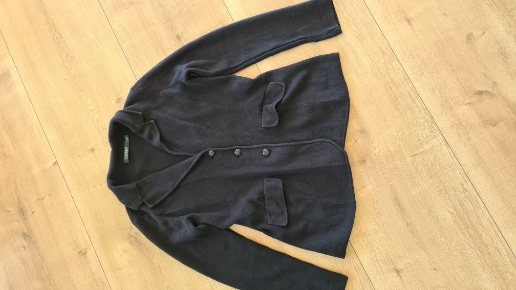 Kardigan Marynarka Ralph Lauren. Czarny zapinany na guziki. Rozmiar M