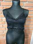 Nowa seksowna koronkowa bluzka crop top damski r.uniwersalny