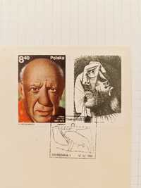 PRL Koperta ze znaczkiem FDC Fi 2580 81 r. Picasso