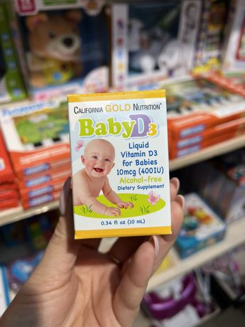 Вітамін Д3 дитячий , California gold nutrition Baby D3
