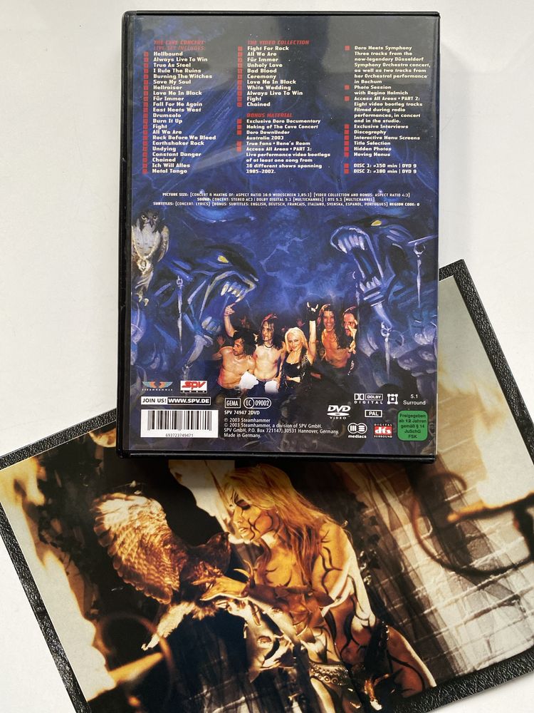 DORO Fur Immer Forever para siempre 2 DVD Set