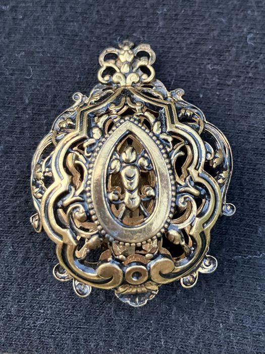 Spinka ozdobna do szalika/apaszki, vintage lata 60.