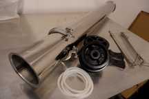 Carcaça p/ membrana de osmose reversa aço INOX com costura (IVA incl.)