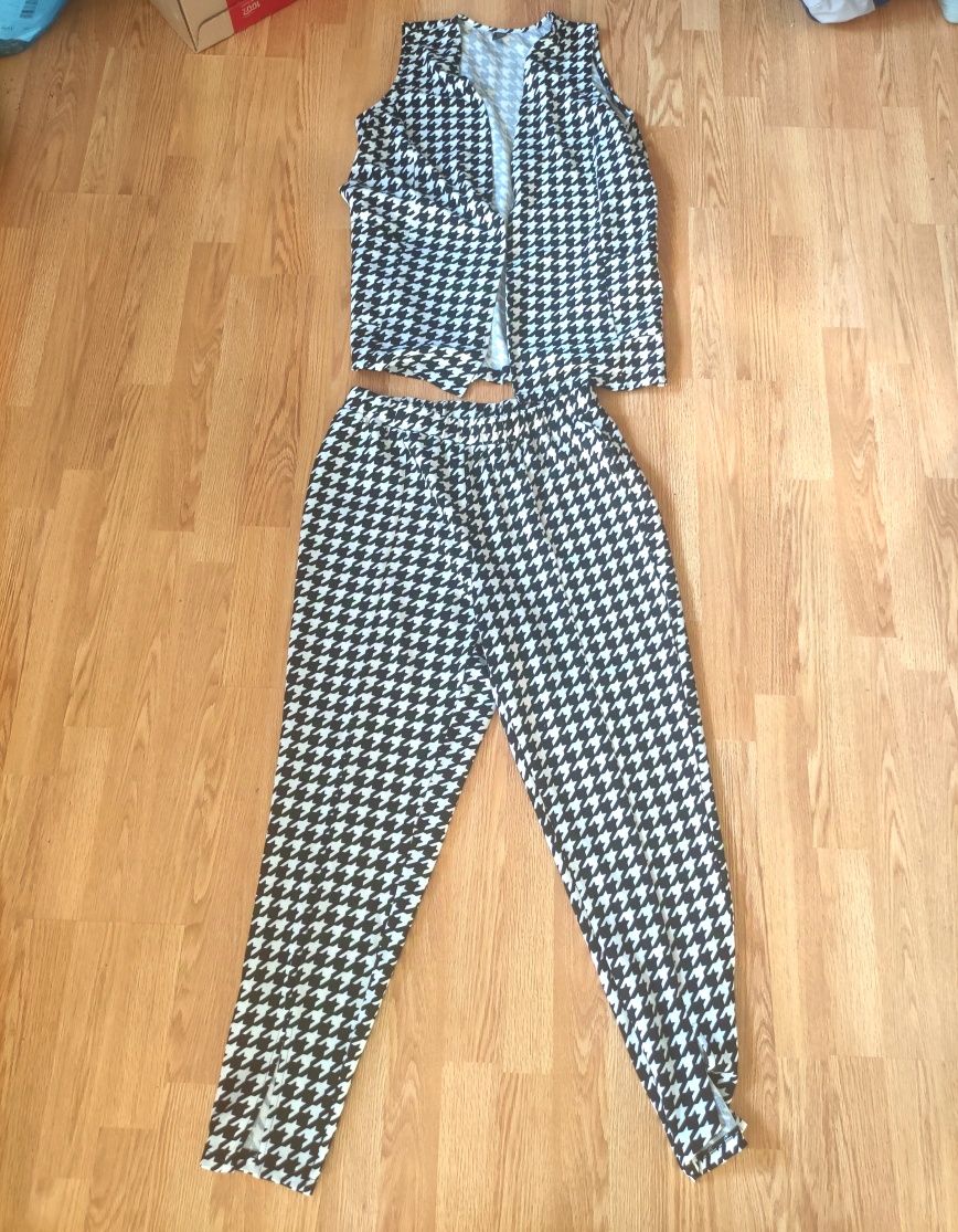 Komplet w pepitkę Shein Curve XL