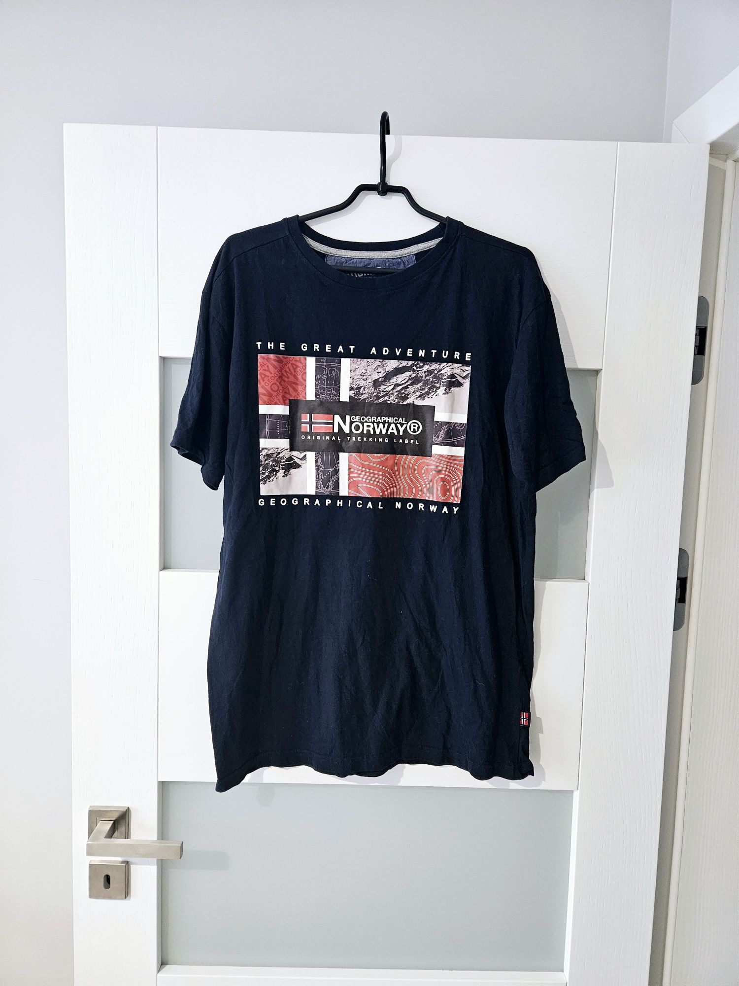 Granatowa koszulka Geographical Norway m 38