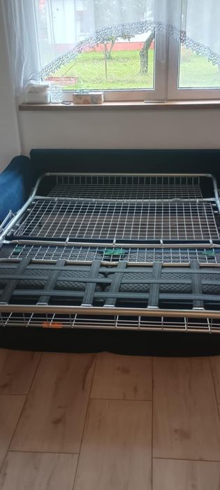 Kanapa/sofa Emma Agata meble. Stelaż włoski.+ pufa ze schowkiem gratis
