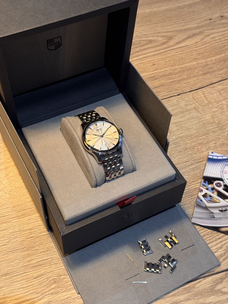 Oris Artelier Date pelny zestaw z dokumentacją