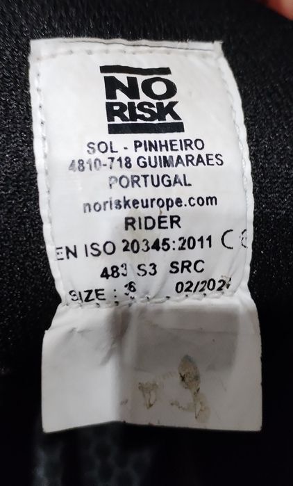 Sapatos de segurança No Risk Rider S3