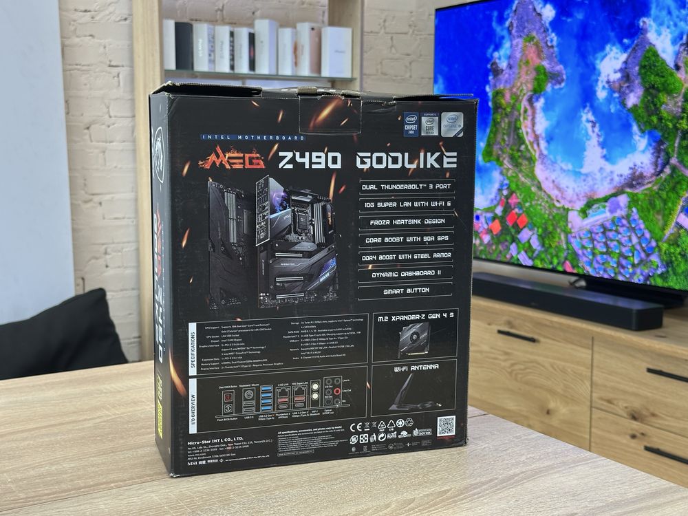 Материнська плата MSI MEG Z490 1200 GODLIKE 10GbE WiFi Bluetooth
