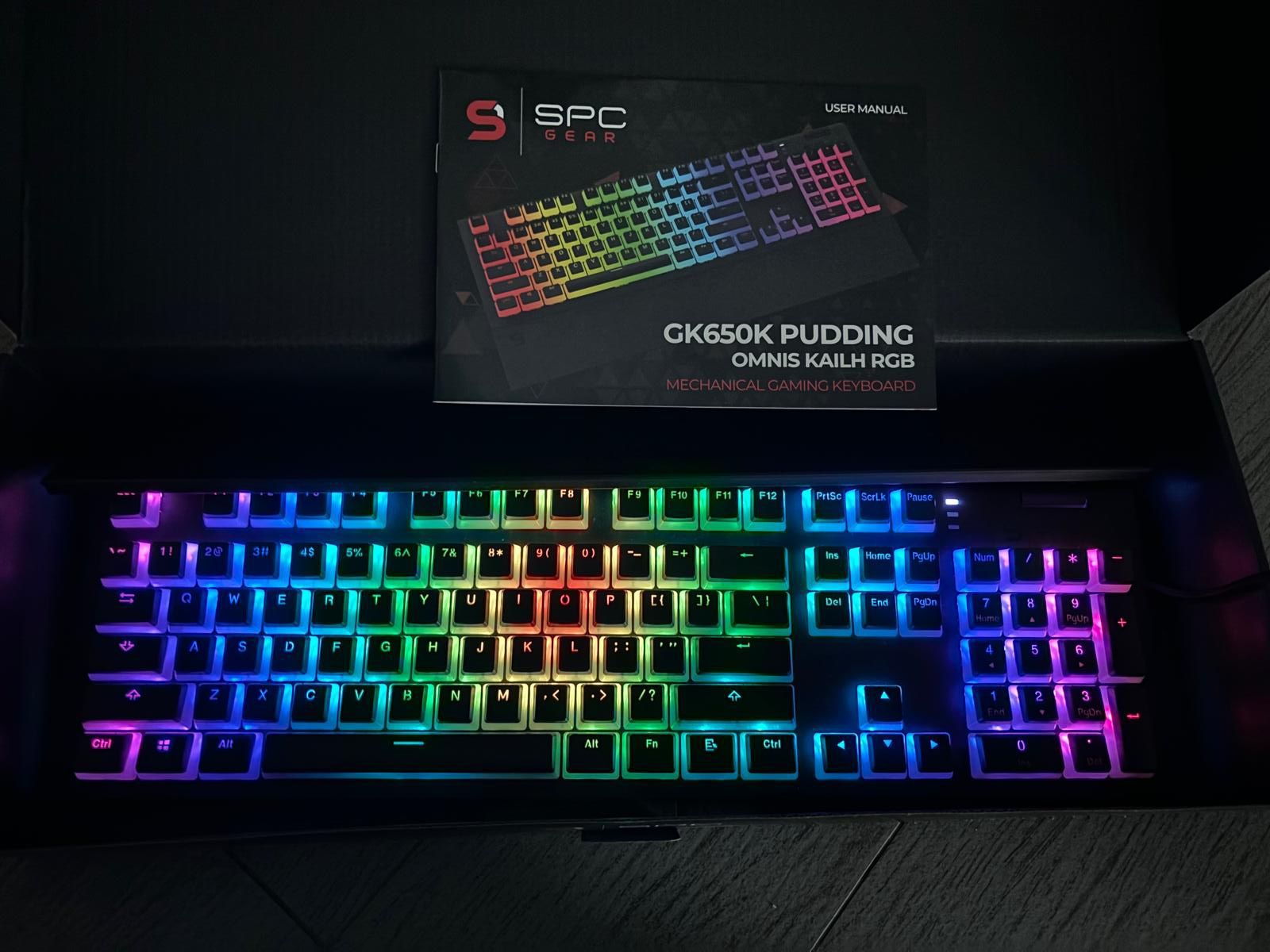 Klawiatura gamingowa SPC GEAR GK650K PUDDING  omnis Kailh Brown RGB