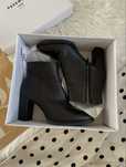 Botki Wonders 39 skóra naturalna czarne Ankle Boots