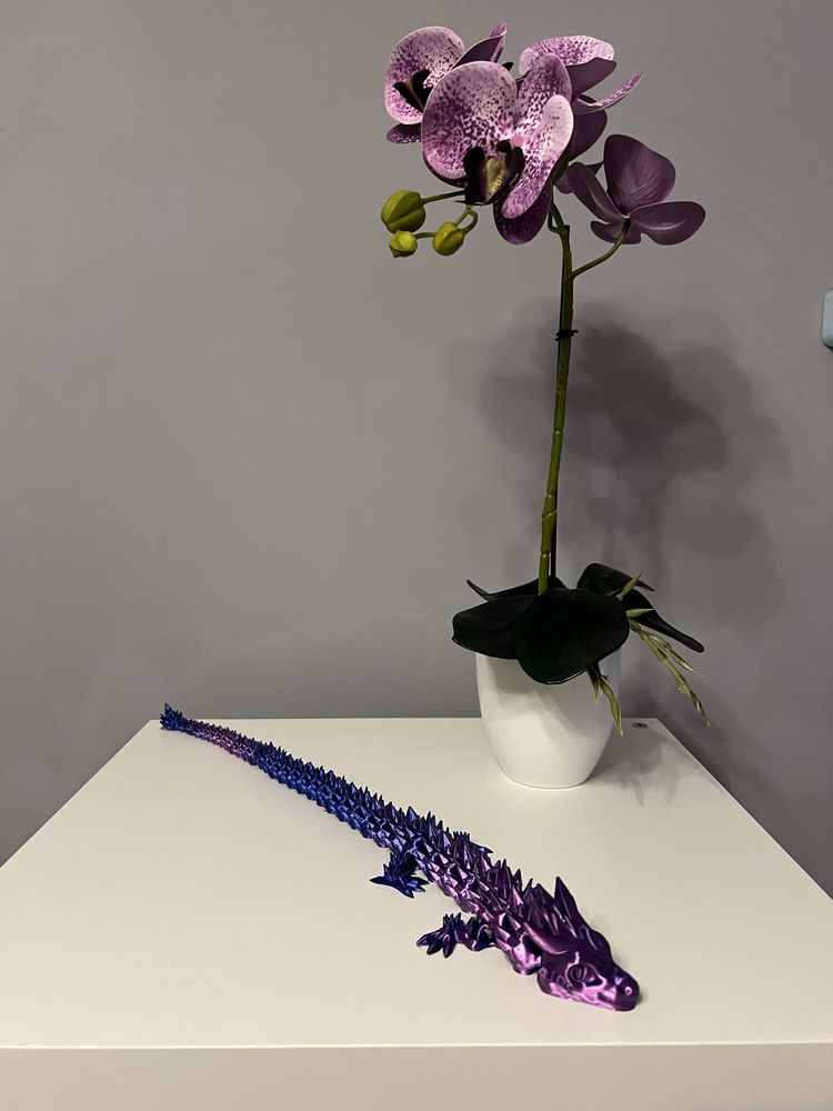 Ozdobny Smok Dragon ruchomy flexi figurka ozdoba zabawka druk 3D