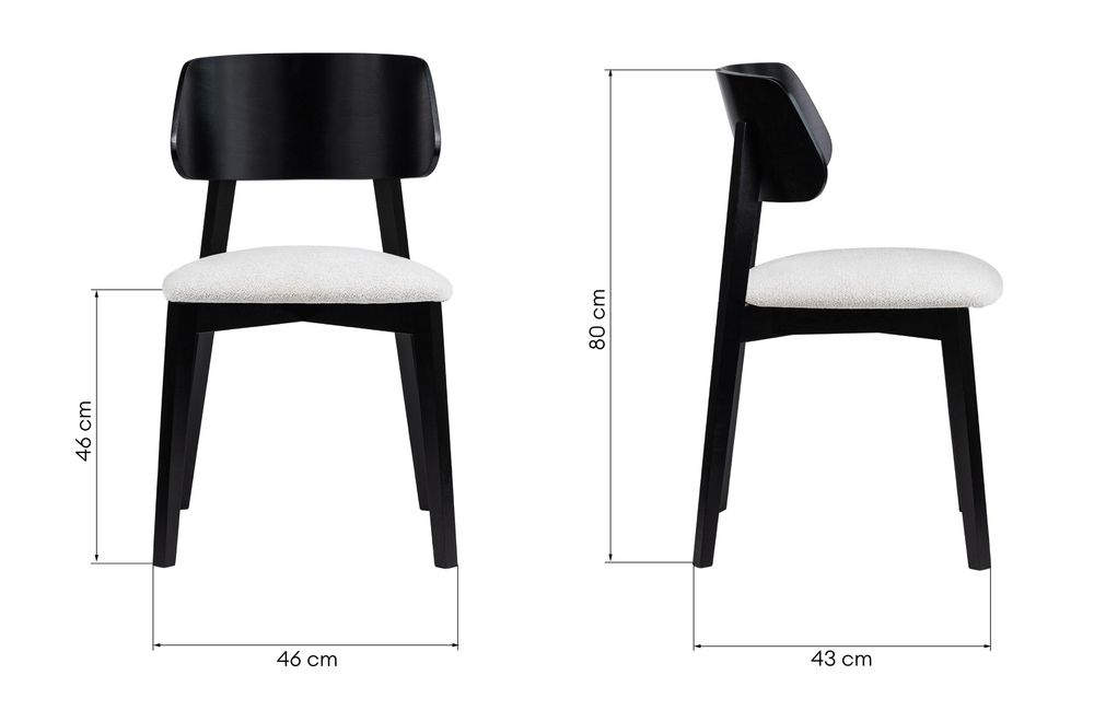 Zestaw 6-ciu krzeseł do jadalni