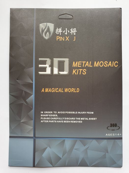 Metalowy model okrętu piracki statek do składania 10,5 cm