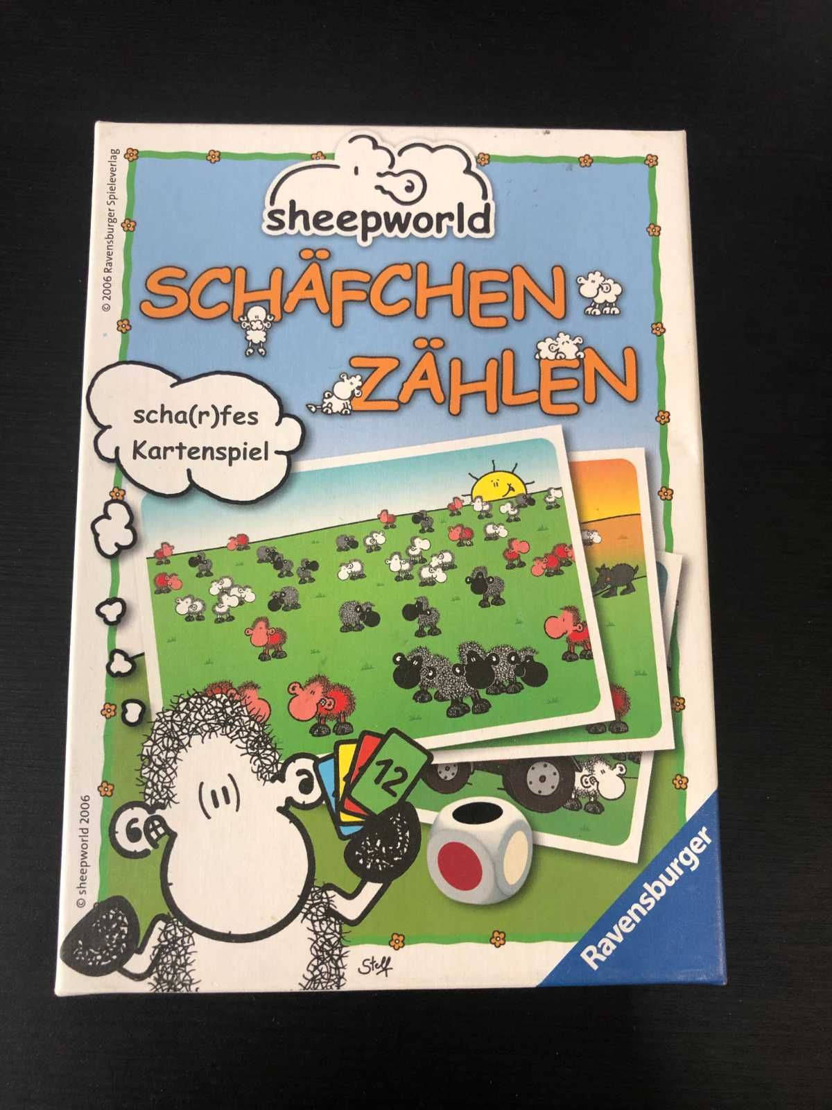 Jogo infantil "Schäfchen Zählen" (Contagem de ovelhas), VERSÃO ALEMÃO