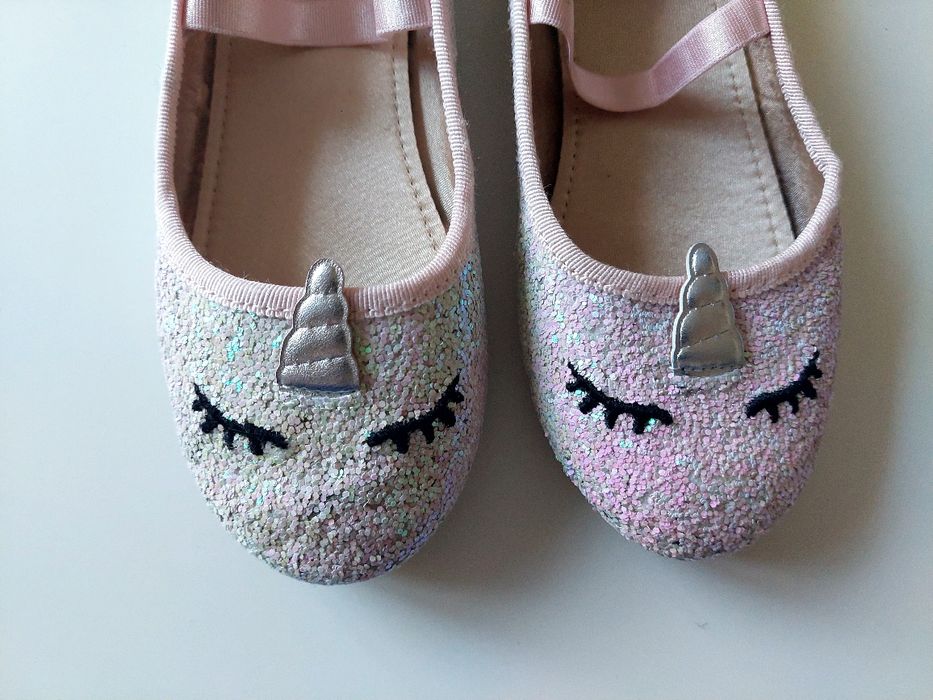 Блискучі балетки для дівчинки H&M 30 розмір