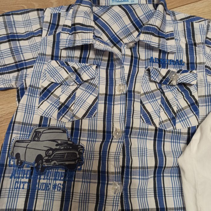 Zestaw koszula spodnie rozmiar 86-92 galowy wizytowy