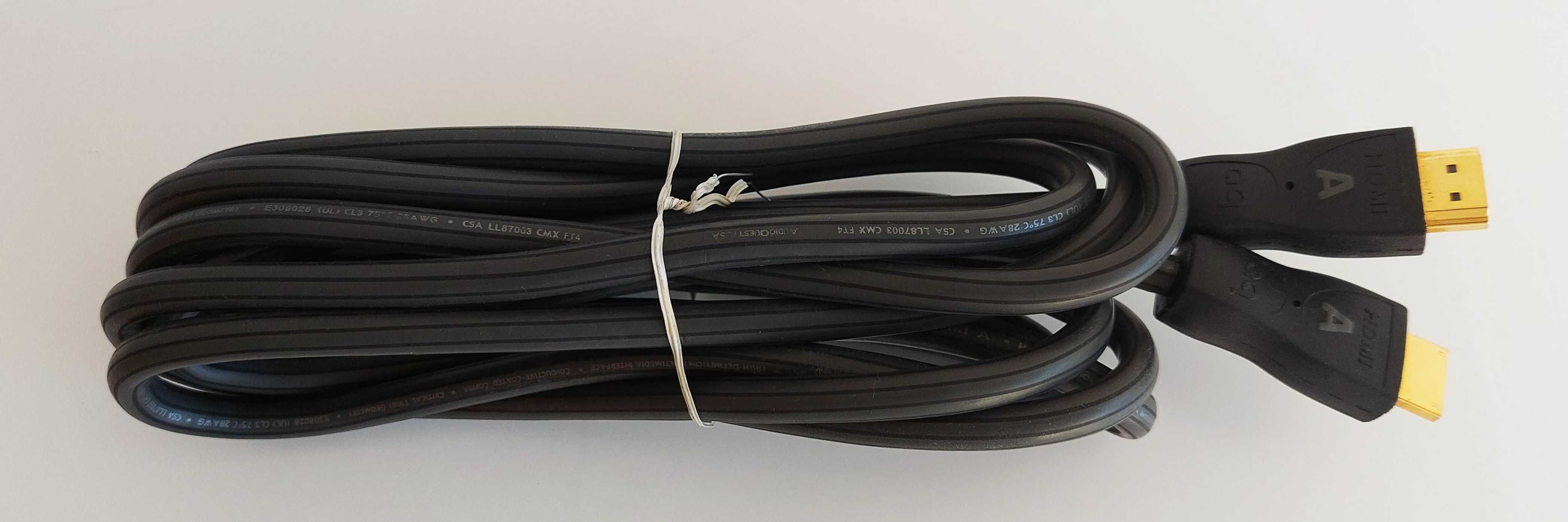 Cabo reforçado HDMI Full HD 1080p da Audioquest de 3m