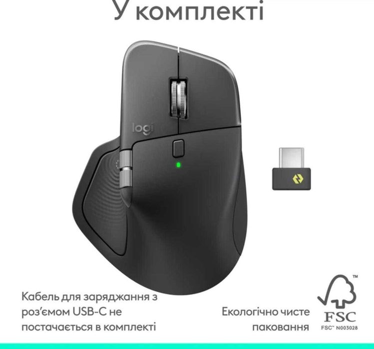 Logitech MX Master 4 Performance Graphite - официальная с гарантией
