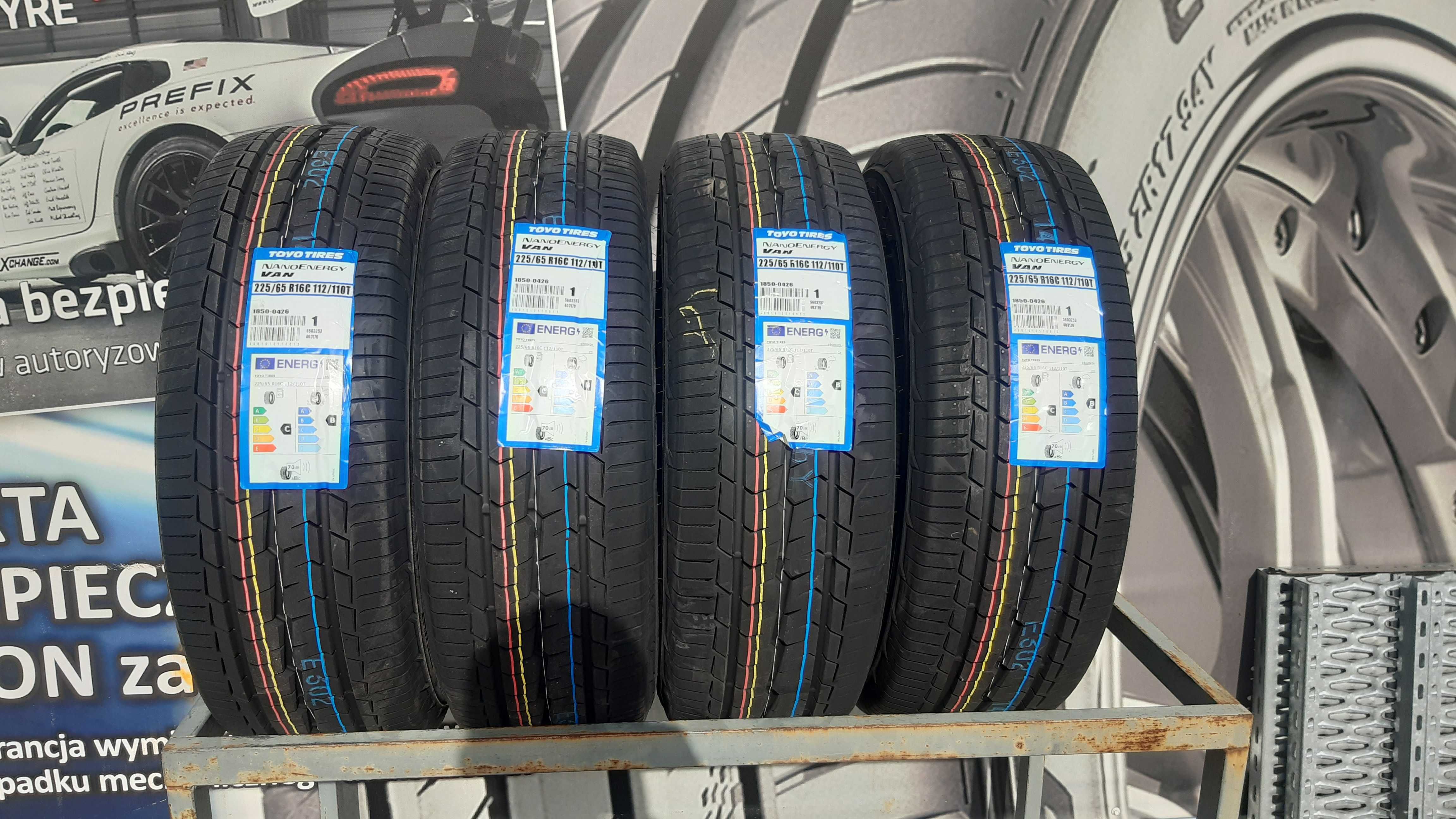 4x Opona letnia Toyo 225/65 R16C 112T Nano Energy Van