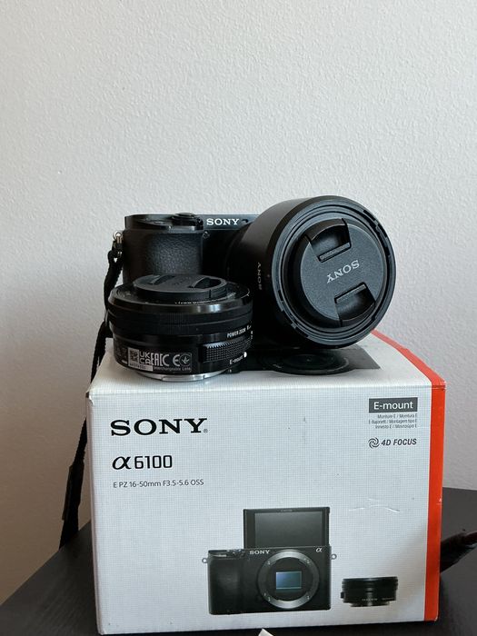 Sprzedam Sony A6100 + obiektyw kit 16-50mm + Sony 50mm f/1.8