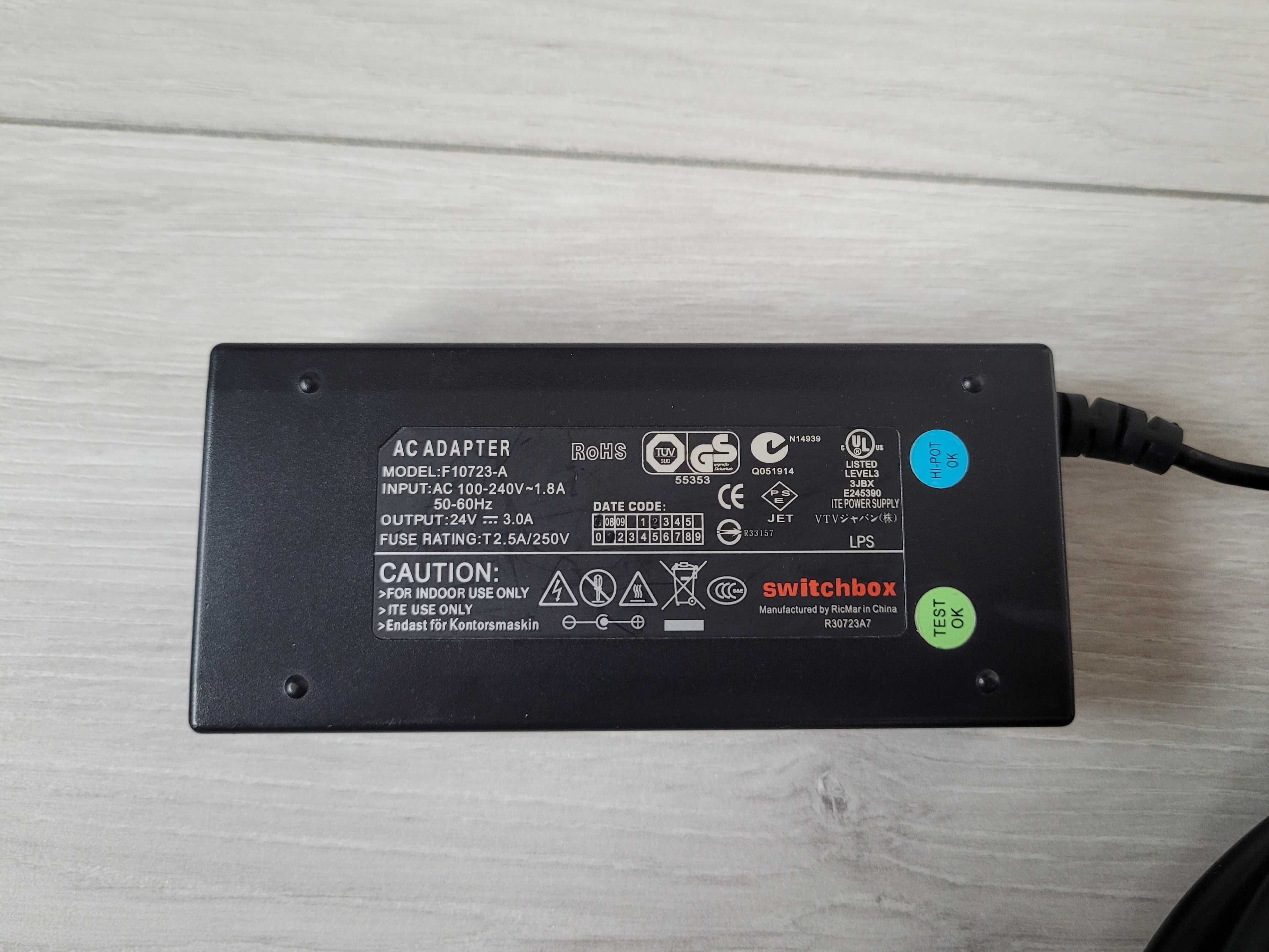 Zasilacz 24V 3A 72W Switchbox F10723-A