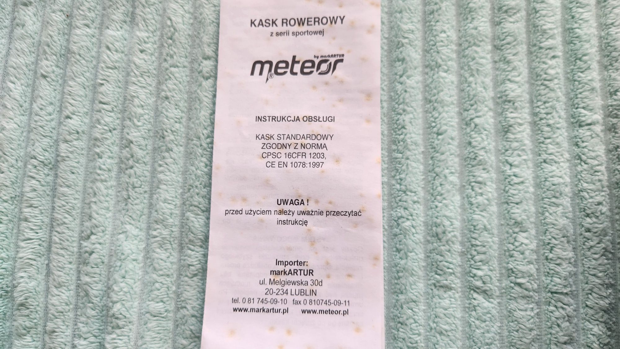 Kask Meteor M/L Nowy