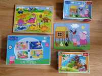 7 puzzle swinka Peppa Pig 3+