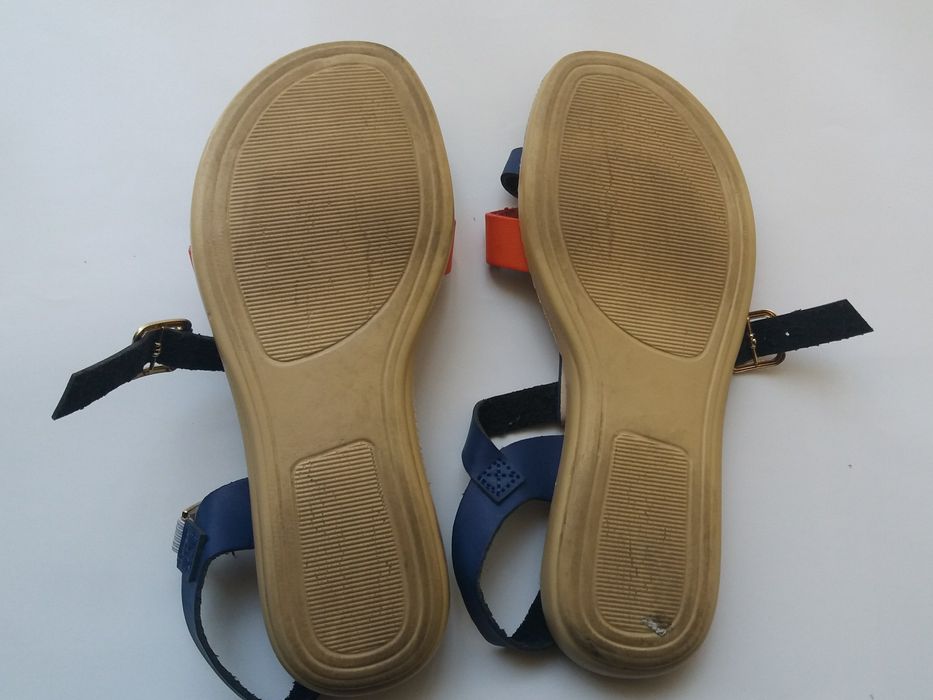 Босоножки Navigator для девочек сине-оранжевые