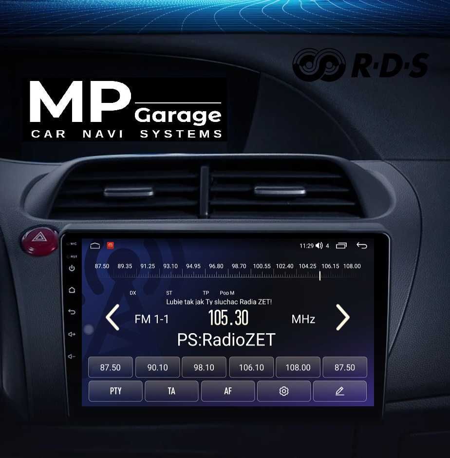 Nawigacja Honda Civic 8 "UFO"Android 4G CarPlay LTE Qled !!! Montaż